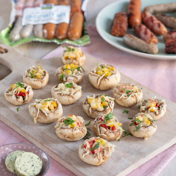Gefüllte Champignons als Beilage