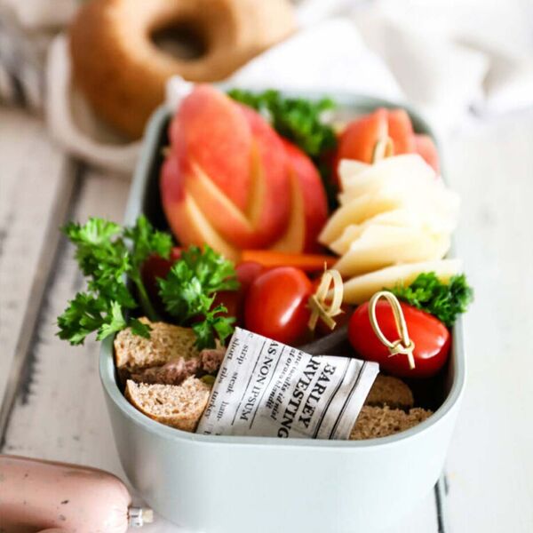 Mealprep Box mit Vollkornbagel