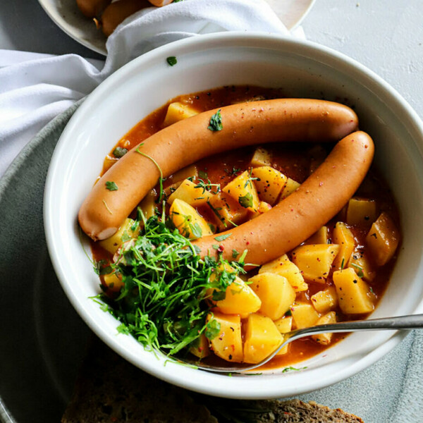 Kartoffelgulasch mit Frankfurter